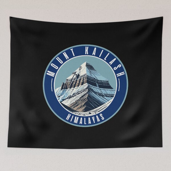Item preview, Mount Kailash Himalayas Vector Style designed and sold by MaateoDesign.