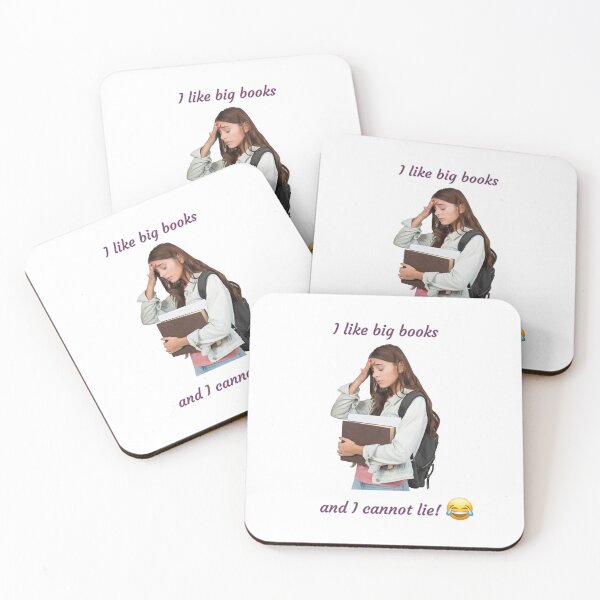 Item preview, I like big books and I cannot lie! - Funny book quote designs designed and sold by Happier-Futures.