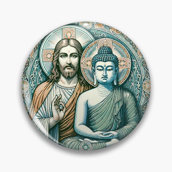 Item preview, Jesus Christ and Buddha designed and sold by RayCrimson.