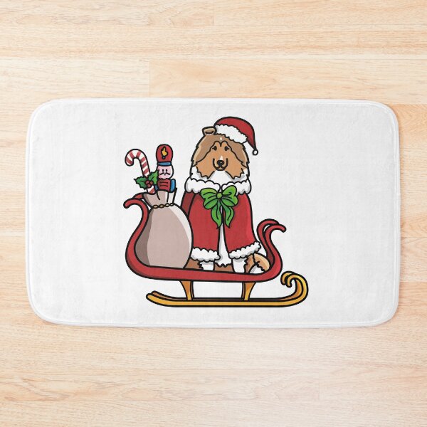 Item preview, Christmas Sled Rough Collie Sable designed and sold by Melissa Thereliz.