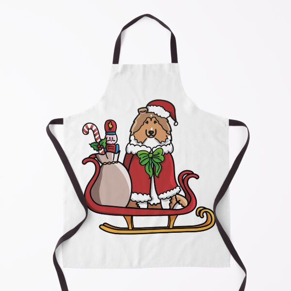 Item preview, Christmas Sled Rough Collie Sable designed and sold by Melissa Thereliz.