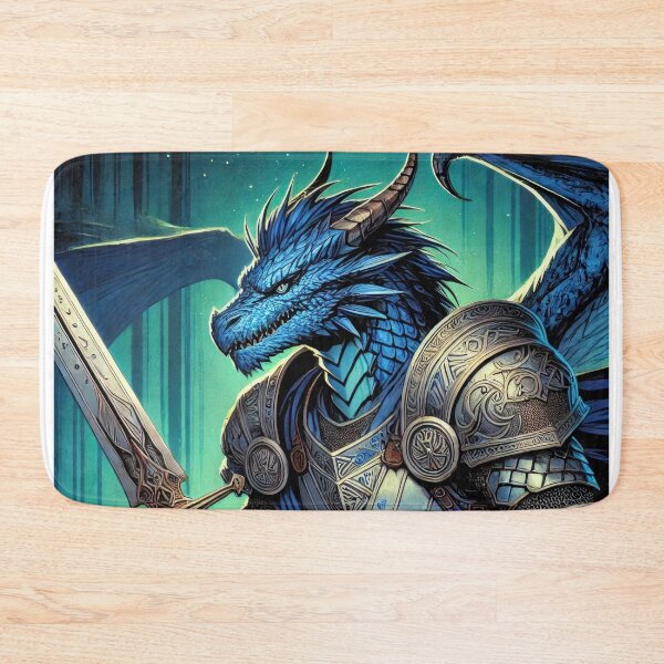 Item preview, Blue Dragonborn Fighter designed and sold by Johnny MeatShield.