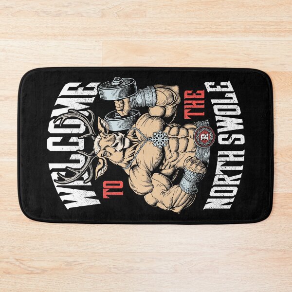 Item preview, Welcome To The North Swole Christmas Reindeer Gym Workout designed and sold by GrandeDuc.