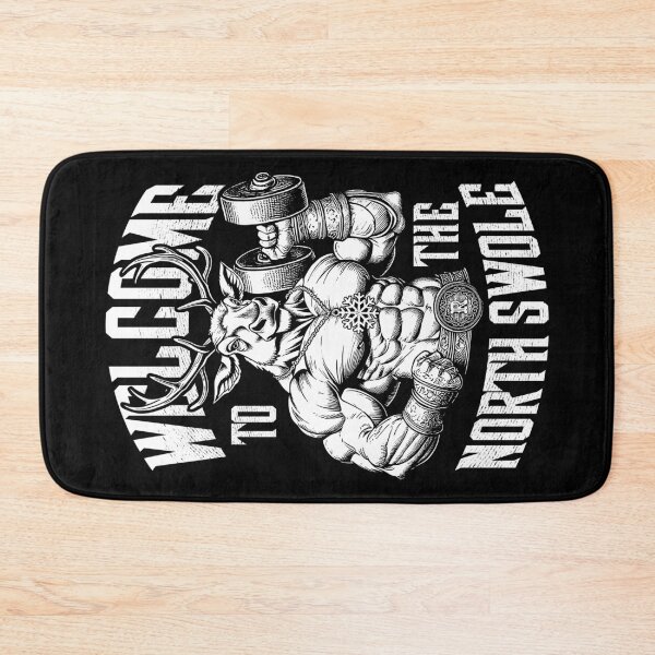 Item preview, Welcome To The North Swole Christmas Reindeer Gym Workout designed and sold by GrandeDuc.