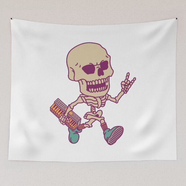 Item preview, Halloween Skeleton Keyboardist designed and sold by SpectacledBoi.