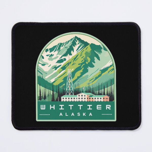 Item preview, Whittier Alaska Retro Skyline designed and sold by MaateoDesign.