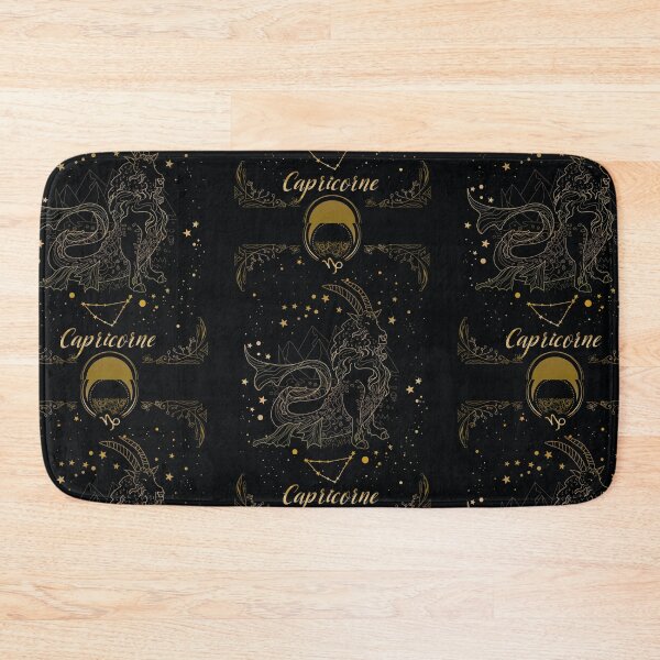 Item preview, Capricorn sign astrology gold and black designed and sold by asamijess.
