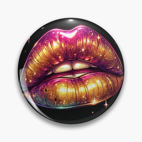 Item preview, Sparkling Galaxy Lips - Glitter Glam Art designed and sold by Margival.