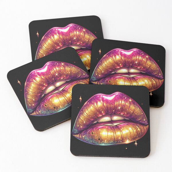 Item preview, Sparkling Galaxy Lips - Glitter Glam Art designed and sold by Margival.