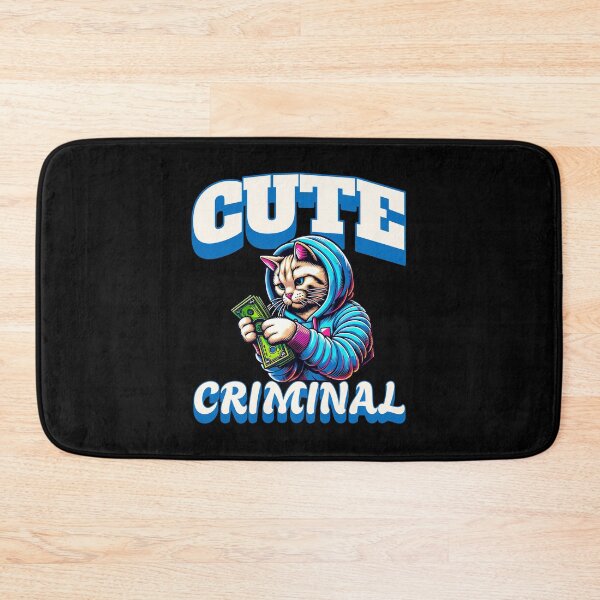 Item preview, Cute Cat Design - Cute Criminal designed and sold by ReneMM.