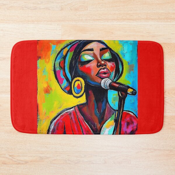 Item preview, Vibrant Depiction of a Passionate Singer Performing with Emotion and Energy Abstract Digital AI Art designed and sold by OlfactoART Studio.