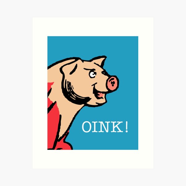 Item preview, PIG PIGGY PIGGIES OINK! ANIMAL FARM POP ART GRAPHIC  designed and sold by wmxdesign.