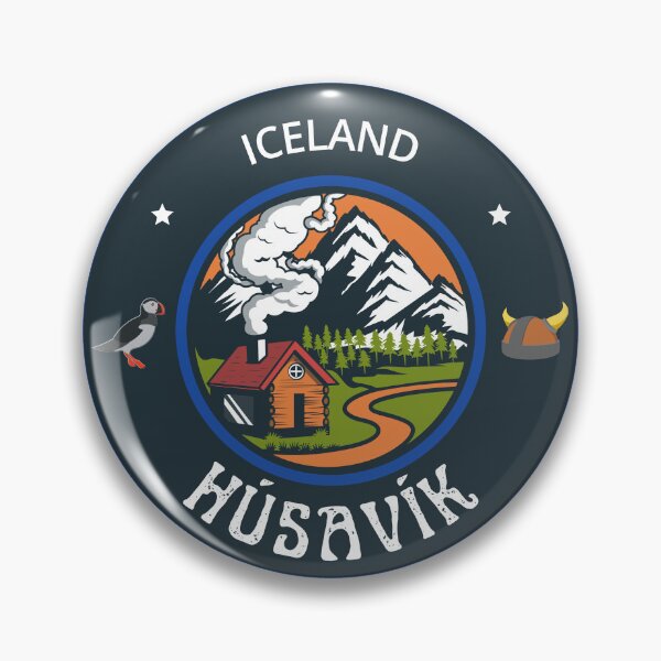 Item preview, Húsavík Iceland Blue Emblem designed and sold by World Designs.