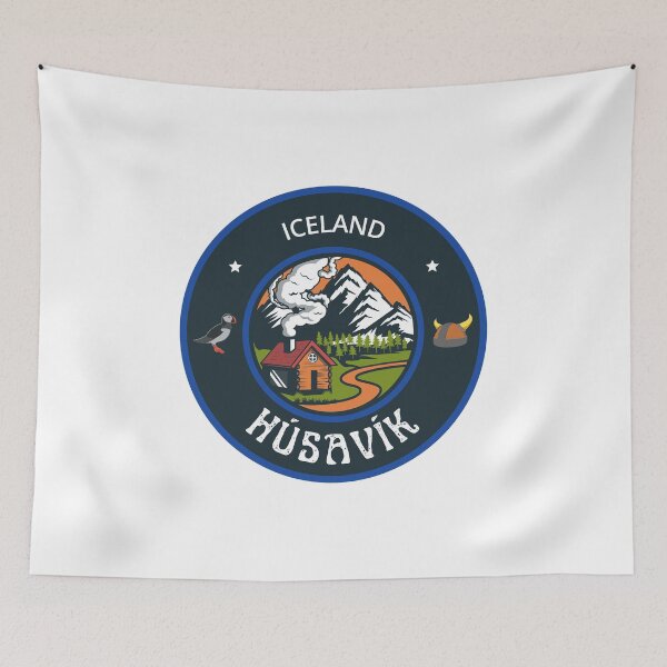 Item preview, Húsavík Iceland Blue Emblem designed and sold by World Designs.