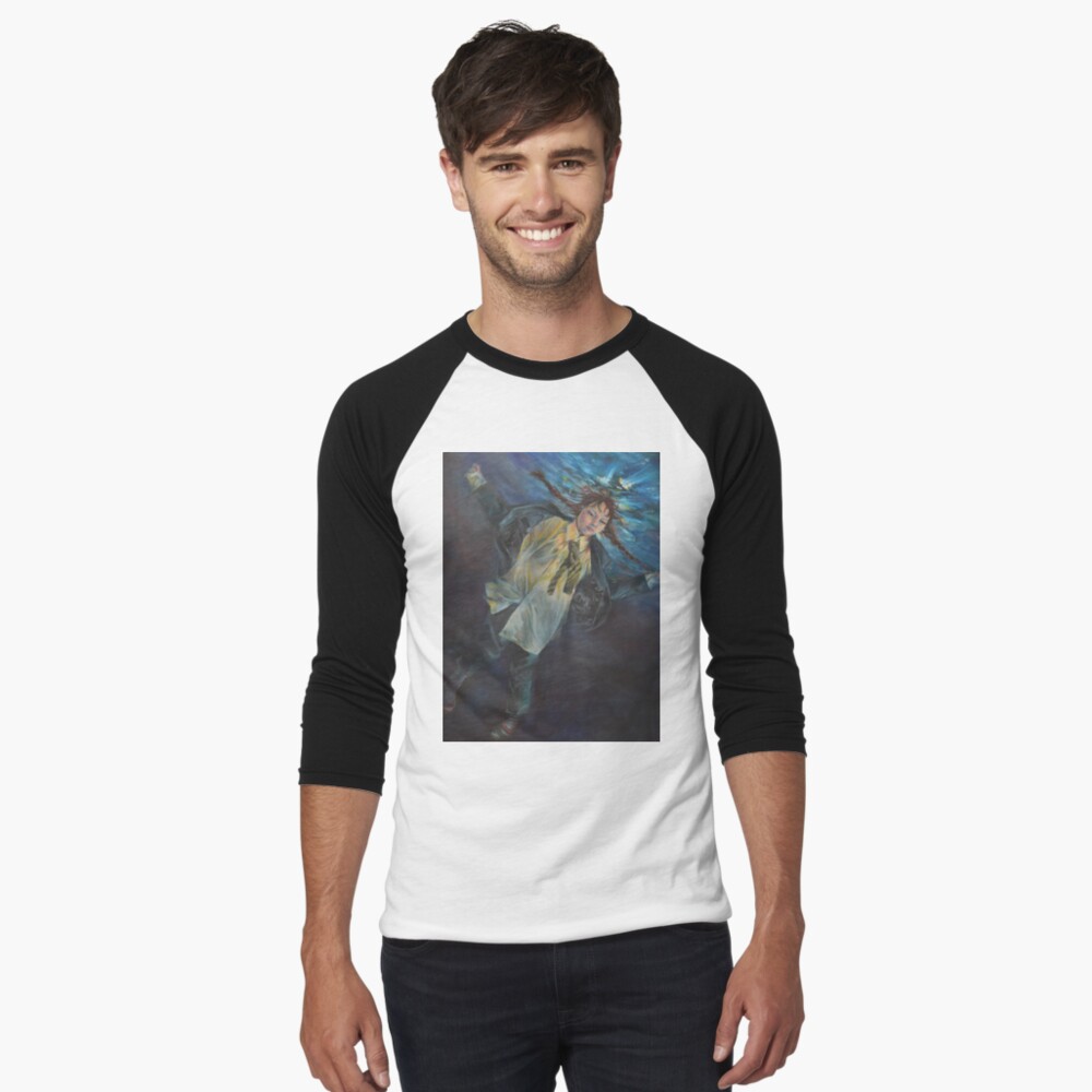 Item preview, Baseball ¾ Sleeve T-Shirt designed and sold by catedolphinart.