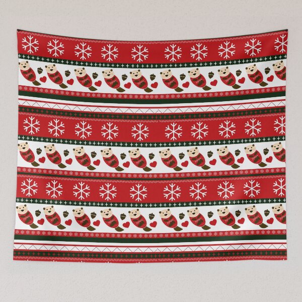 Item preview, Christmas Otter Sweater Pattern designed and sold by bunhuggerdesign.