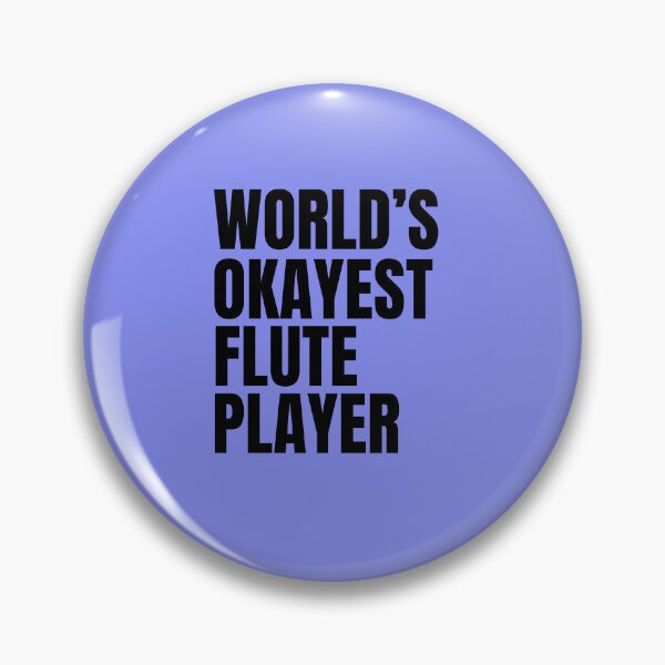 Item preview, World's Okayest Flute Player - Black designed and sold by Cutsandsparks.