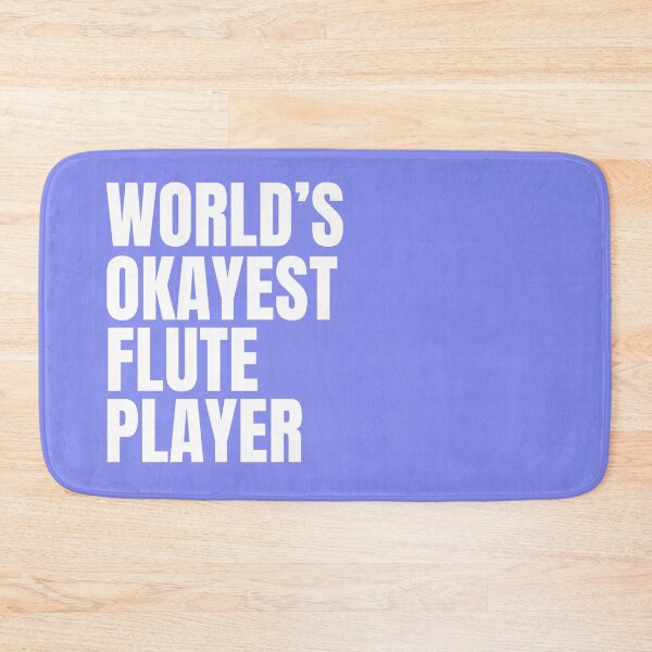 Item preview, World's Okayest Flute Player - White designed and sold by Cutsandsparks.
