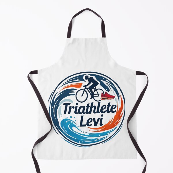 Artikelvorschau, Dynamischer Triathlet Levi – Schwimmen, Radfahren, Laufen entworfen und verkauft von Triathlongram.