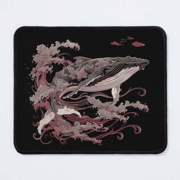 Item preview, Humpback Whale on Black Design designed and sold by Mythic Legends Digital.