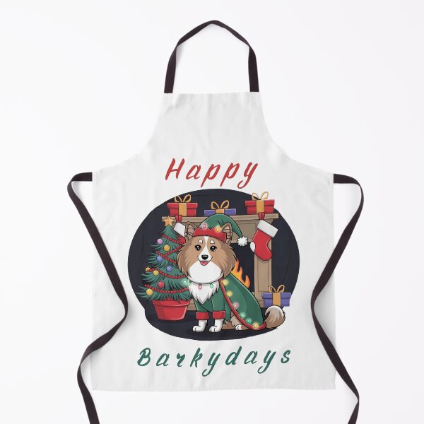 Item preview, Happy Barkydays Shetland Sheepdog Christmas designed and sold by FunnyShop4you.