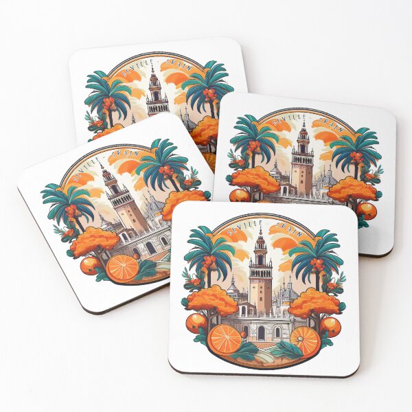 Item preview, Vintage Travel Sticker Seville – Minimalist Retro Art for Travel Lovers designed and sold by pod24.