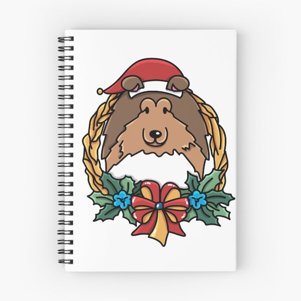 Item preview, Christmas Wreath Rough Collie Sable designed and sold by Melissa Thereliz.