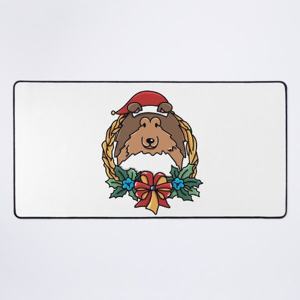Item preview, Christmas Wreath Rough Collie Sable designed and sold by Melissa Thereliz.