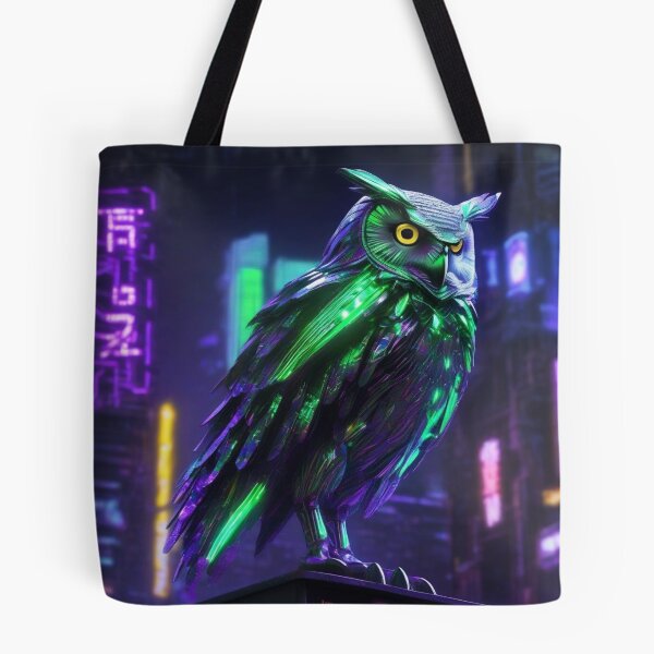Aperçu de l'œuvre Techno Owl créée et vendue par MarkLines.
