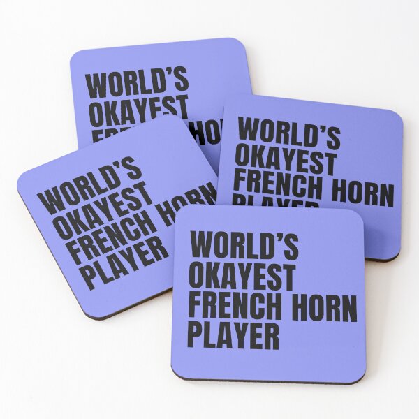 Item preview, World's Okayest French Horn Player - Black designed and sold by Cutsandsparks.