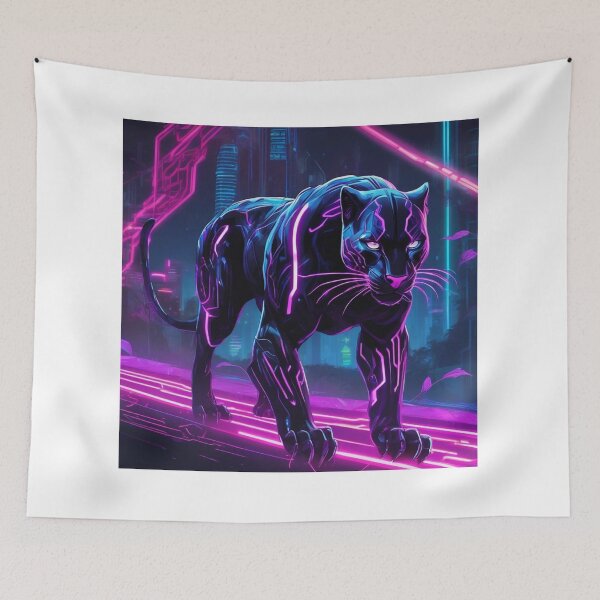 Item preview, Laser-Eyed Panther in Cyber Jungle designed and sold by MarkLines.