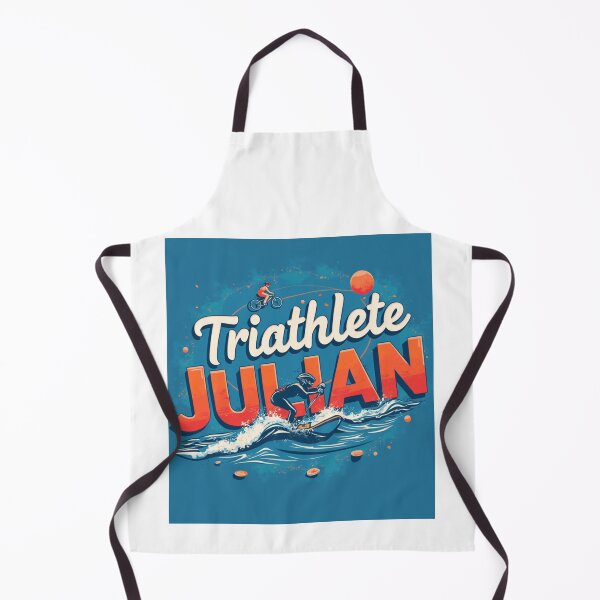 Artikelvorschau, Dynamischer Triathlet Julian – Schwimmen, Radfahren, Laufen entworfen und verkauft von Triathlongram.