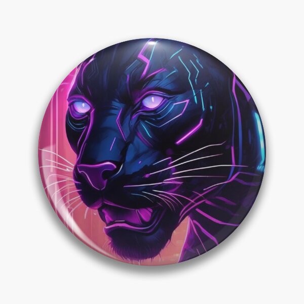 Artikelvorschau, Laseräugiger Panther im Cyber-Dschungel entworfen und verkauft von MarkLines.