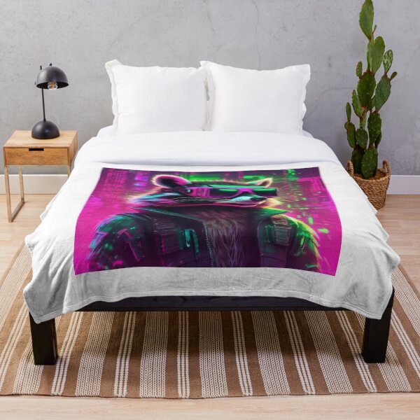 Item preview, Glitching Raccoon in Neon Cyber World designed and sold by MarkLines.