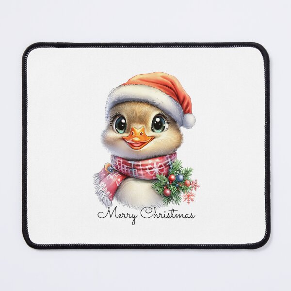 Item preview, Christmas Duck in Santa Hat - Cute Holiday Illustration designed and sold by BukkyStory.