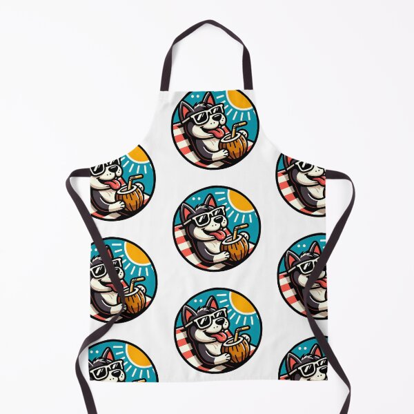 Item preview, Chill Dog Enjoys Coconut on Beach designed and sold by Olivia-Icon.