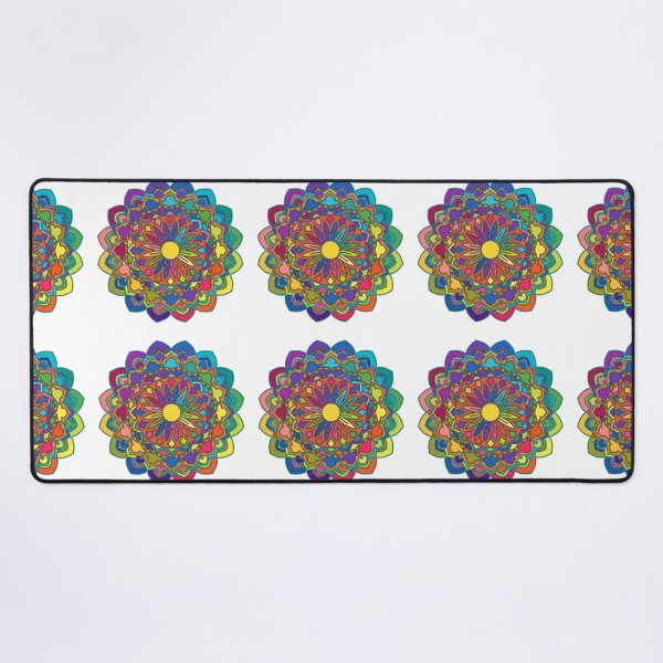 Item preview, Rainbow Mandala Flower designed and sold by Nancy Dinger Aikins.