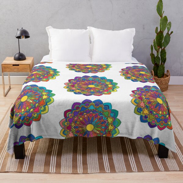 Item preview, Rainbow Mandala Flower designed and sold by Nancy Dinger Aikins.