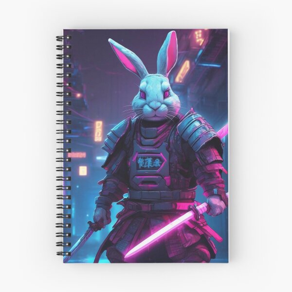 Item preview, Samurai Rabbit in Neon Armor designed and sold by MarkLines.