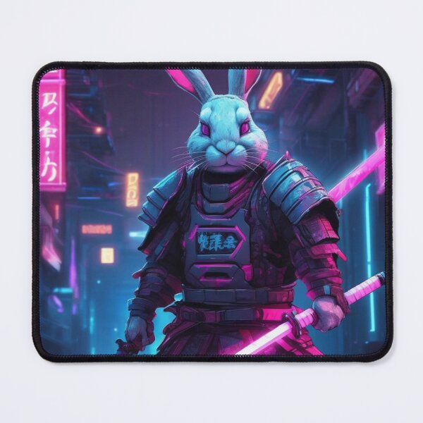 Item preview, Samurai Rabbit in Neon Armor designed and sold by MarkLines.