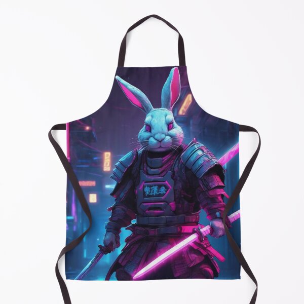 Item preview, Samurai Rabbit in Neon Armor designed and sold by MarkLines.