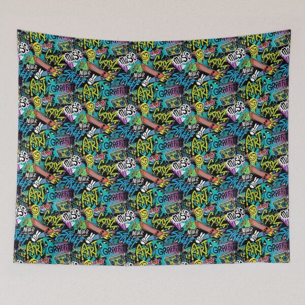 Item preview, graffiti pattern with various words designed and sold by TYTOS-SHOP.