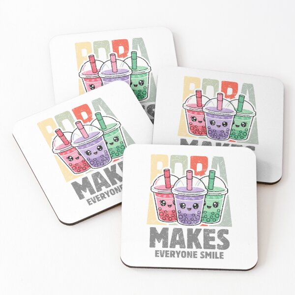 Item preview, Happy Boba, Happy Colors: A Delightful Trio designed and sold by SplashTastic.