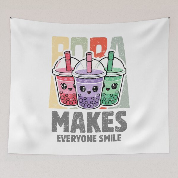 Item preview, Happy Boba, Happy Colors: A Delightful Trio designed and sold by SplashTastic.