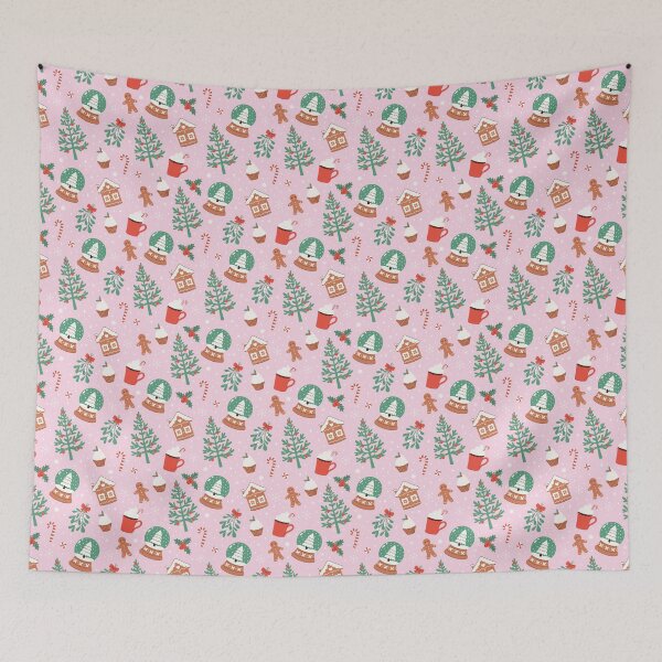 Item preview, Christmas winter pattern with different elements designed and sold by burbura.