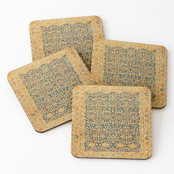 Item preview, Vintage Persian Meshad Antique Rug Print designed and sold by Vicky Brago-Mitchell®.