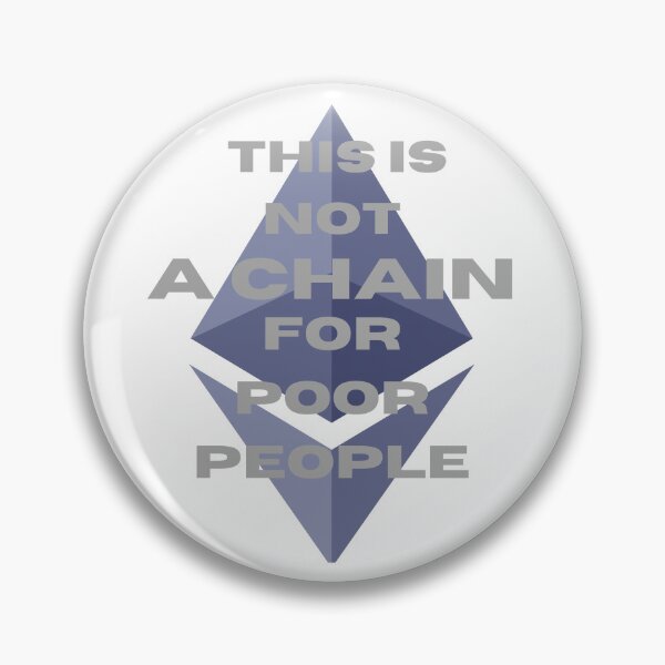 Item preview, ETH This is not a chain for poor people designed and sold by Mikuszyn.