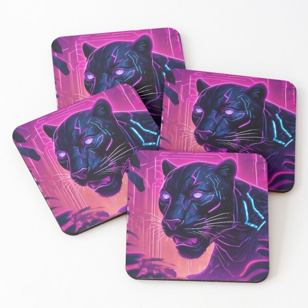 Item preview, Laser-Eyed Panther in Cyber Jungle designed and sold by MarkLines.