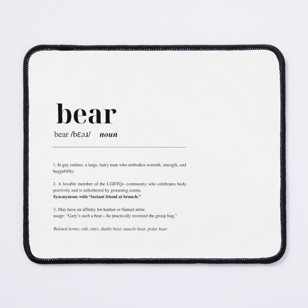 Item preview, Bear Definition – Funny LGBTQ+ Dictionary Style designed and sold by THEURSAMAJOR.