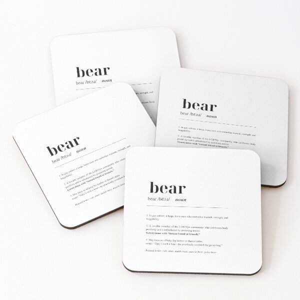 Item preview, Bear Definition – Funny LGBTQ+ Dictionary Style designed and sold by THEURSAMAJOR.